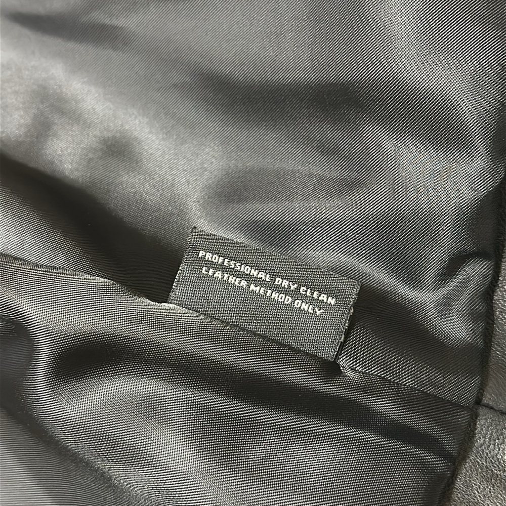 Preston & York Elegant Black Leather Coat, Women’s Size Medium - Picture 4 of 12